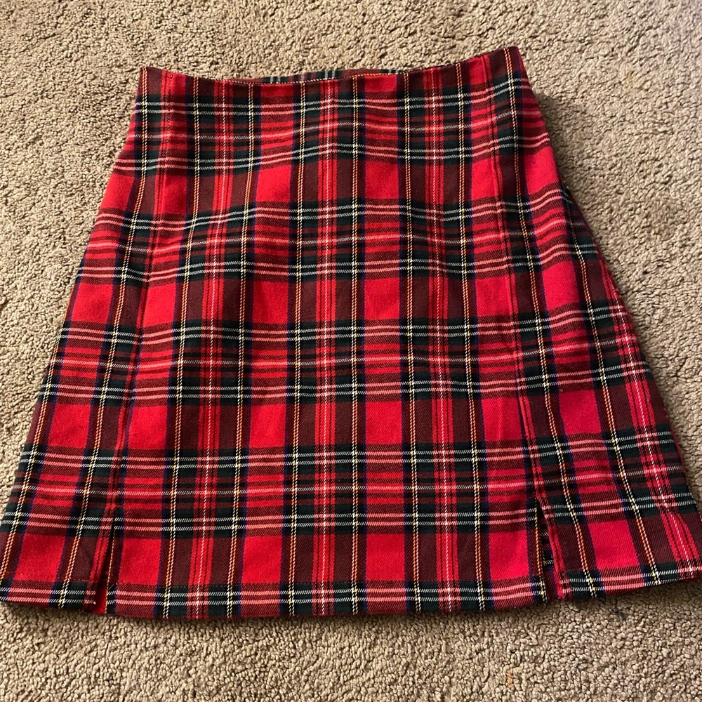 Red Brandy Melville skirt! super cute super flattering and soft!